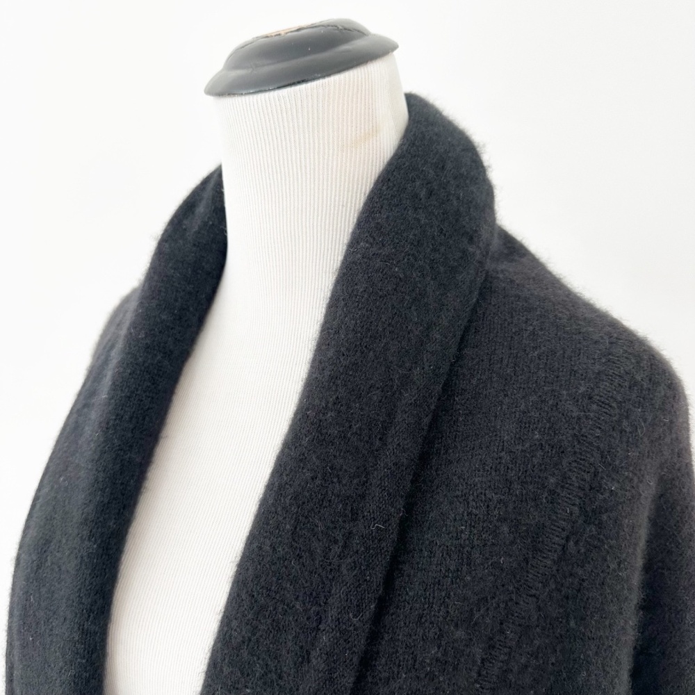 NAKEDCASHMERE River Women’s S Black Open Front Cardigan Oversized Luxe Cozy - Picture 4 of 12